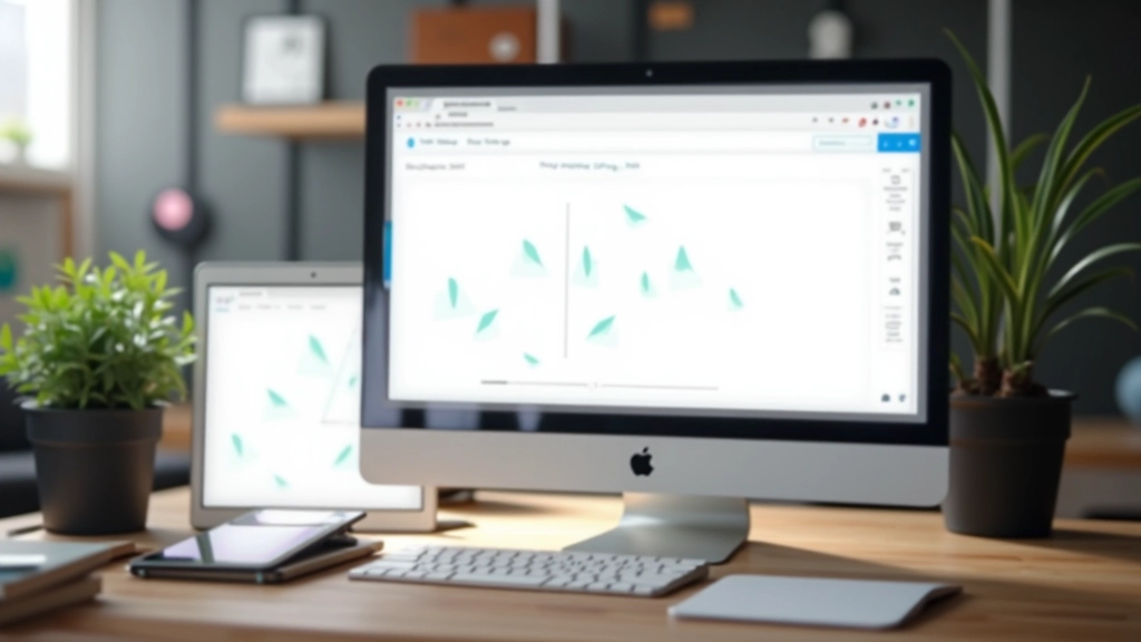 Responsive design mockups montrant les icônes sur différents appareils